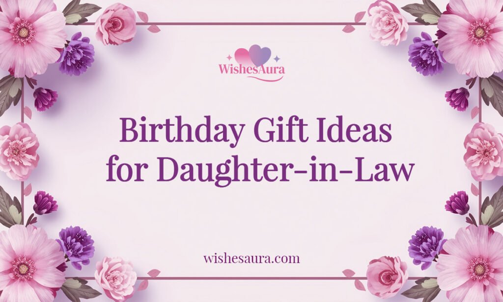 Birthday Gift Ideas for Daughter-in-Law