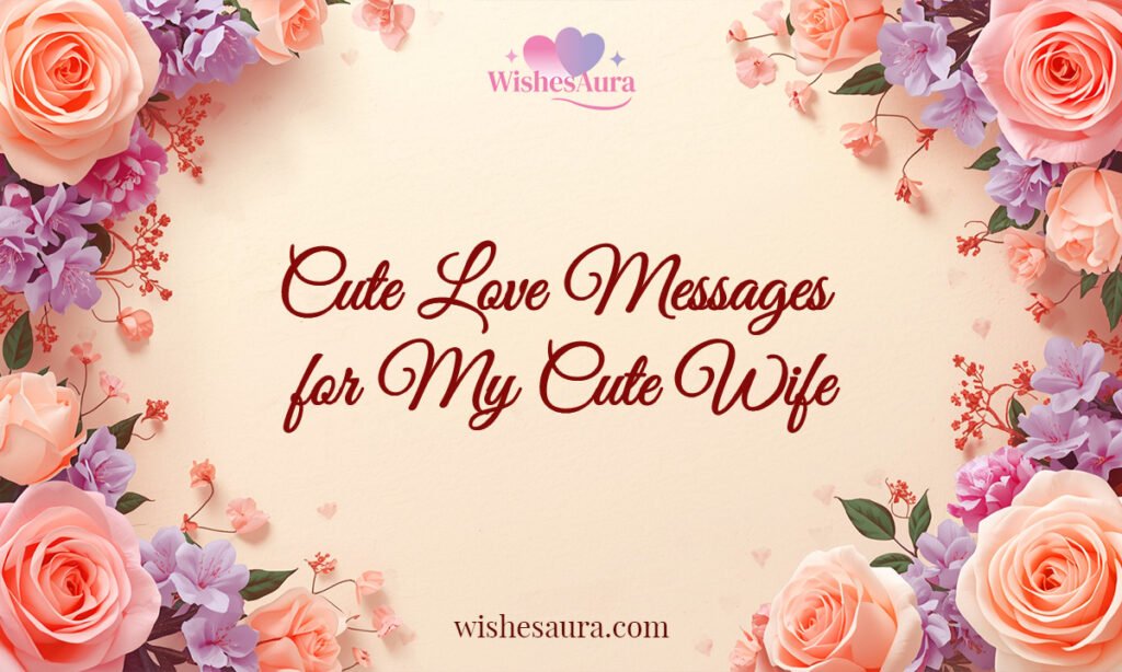 Cute Love Messages for My Cute Wife