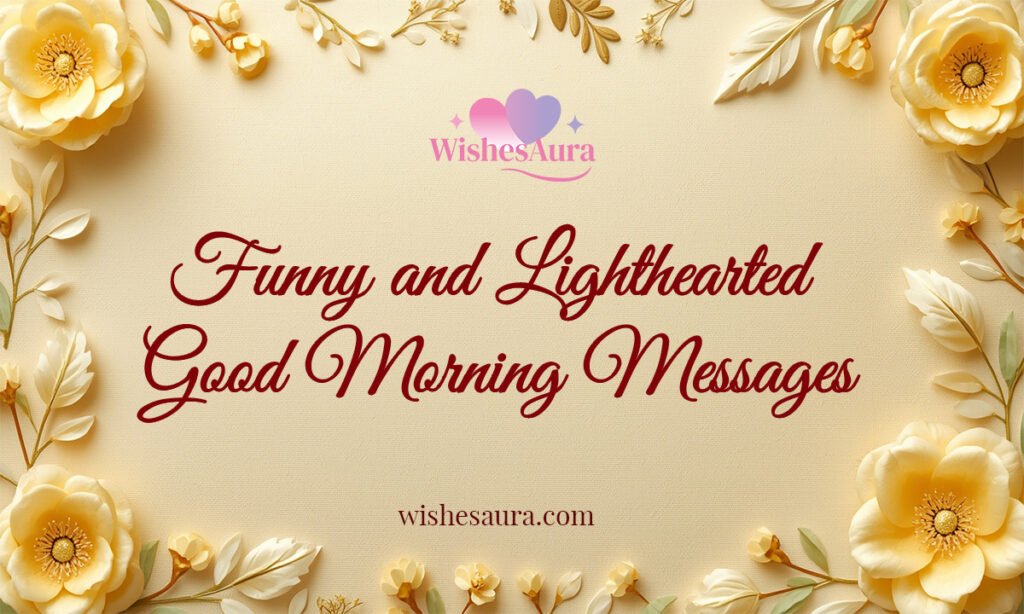 Funny and Lighthearted Good Morning Messages
