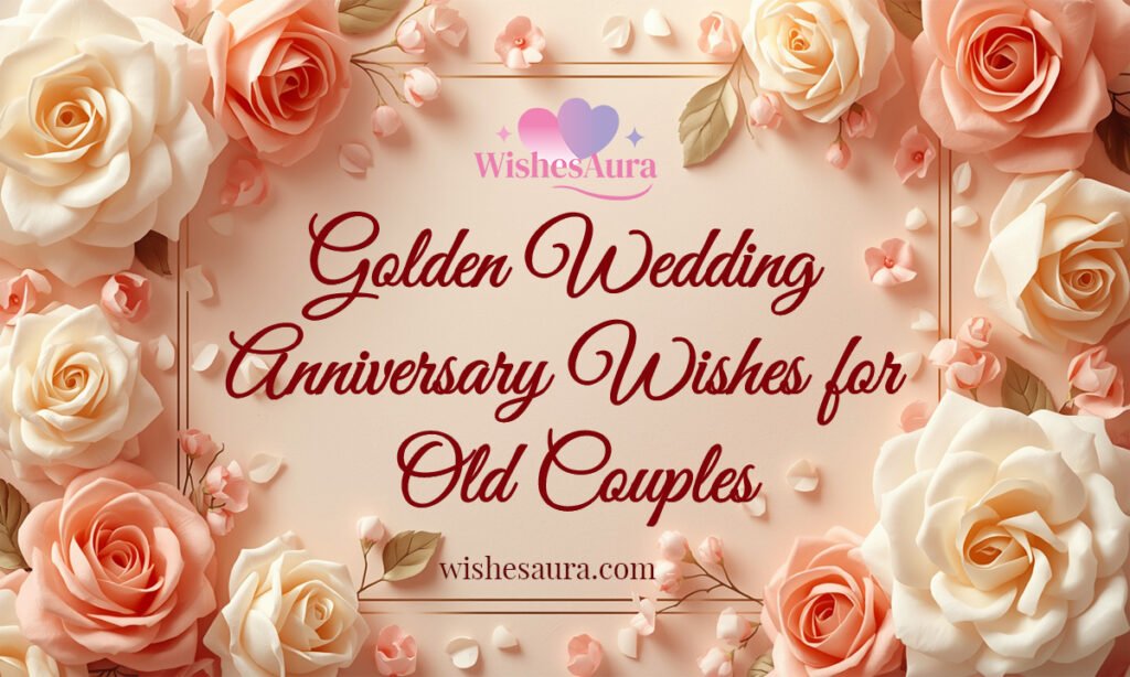 Golden Wedding Anniversary Wishes for Old Couples