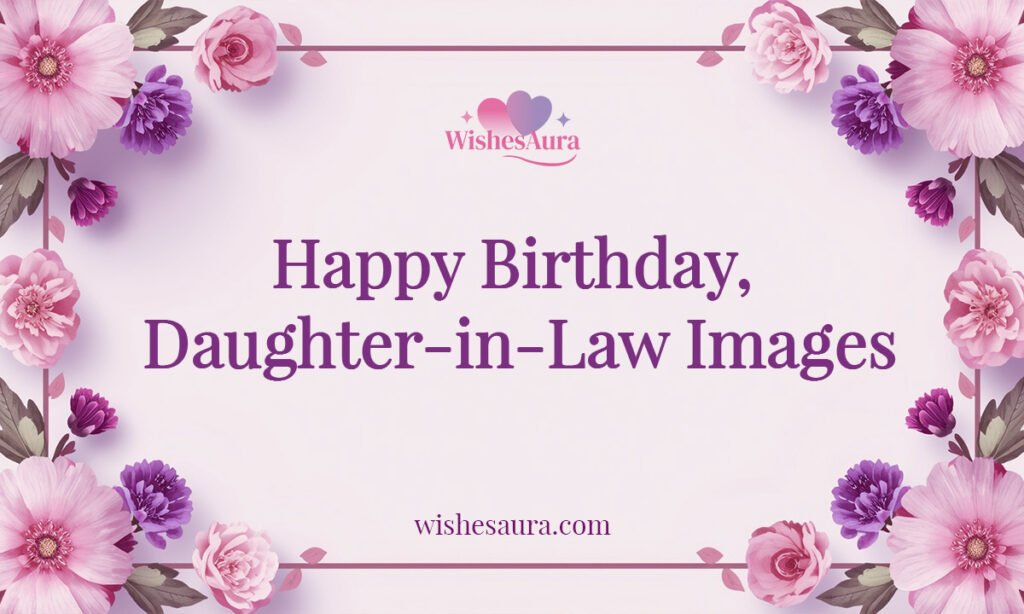 Happy Birthday, Daughter-in-Law Images