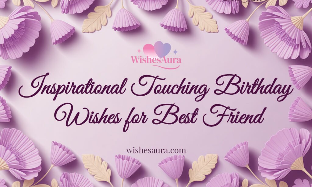 Inspirational Touching Birthday Wishes for Best Friend