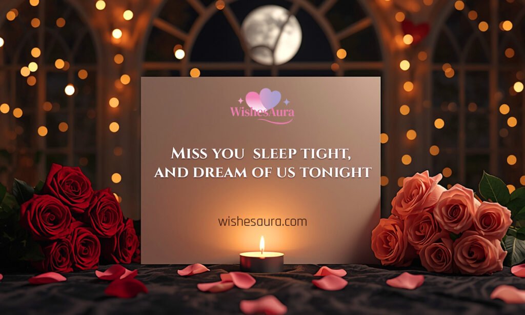 Miss you sleep tight and dream of us tonight
