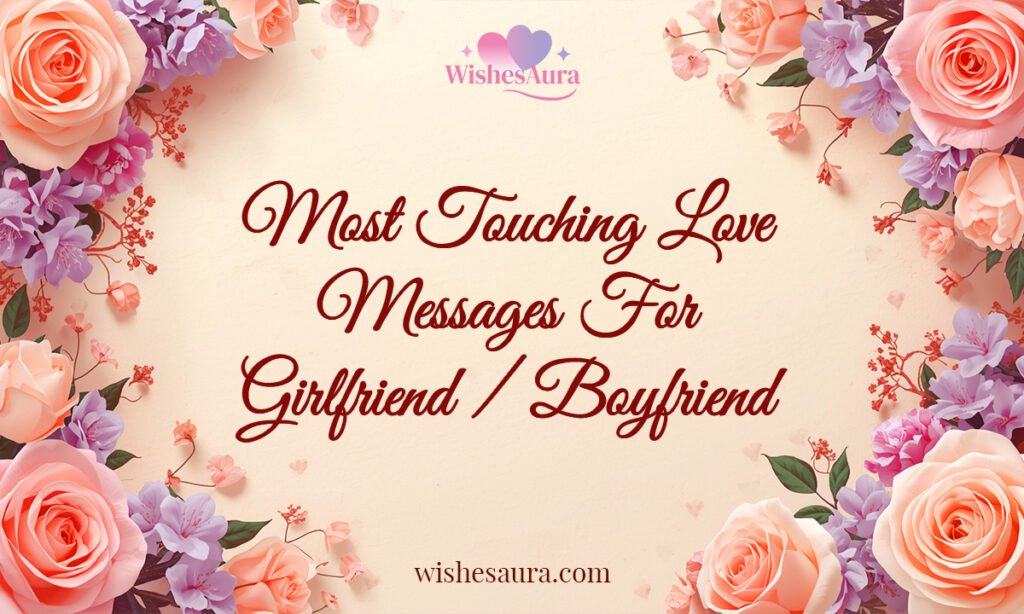 Most Touching Love Messages For Girlfriend-Boyfriend