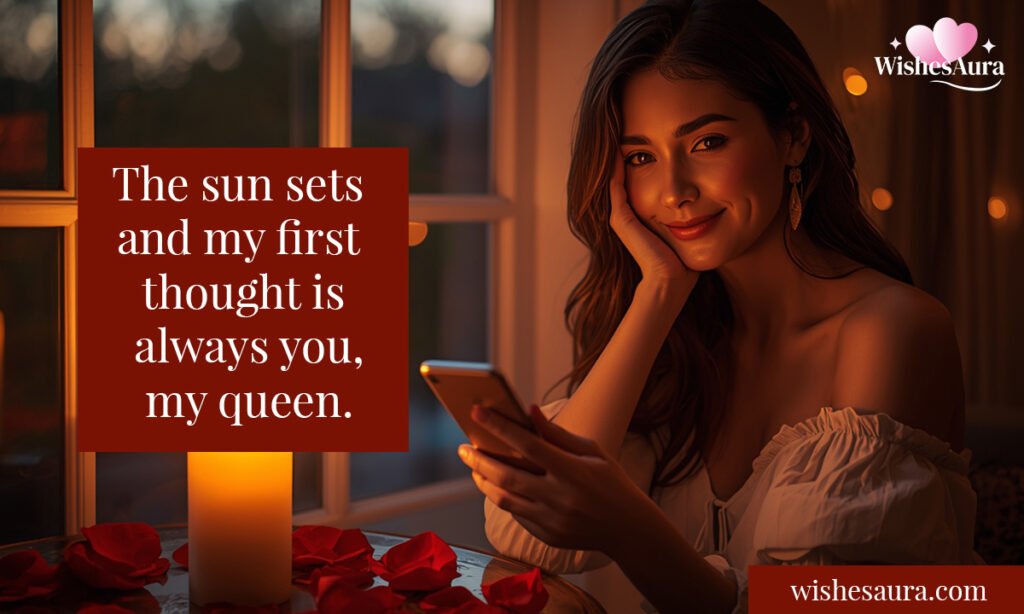 Romantic Good Evening Message for Her