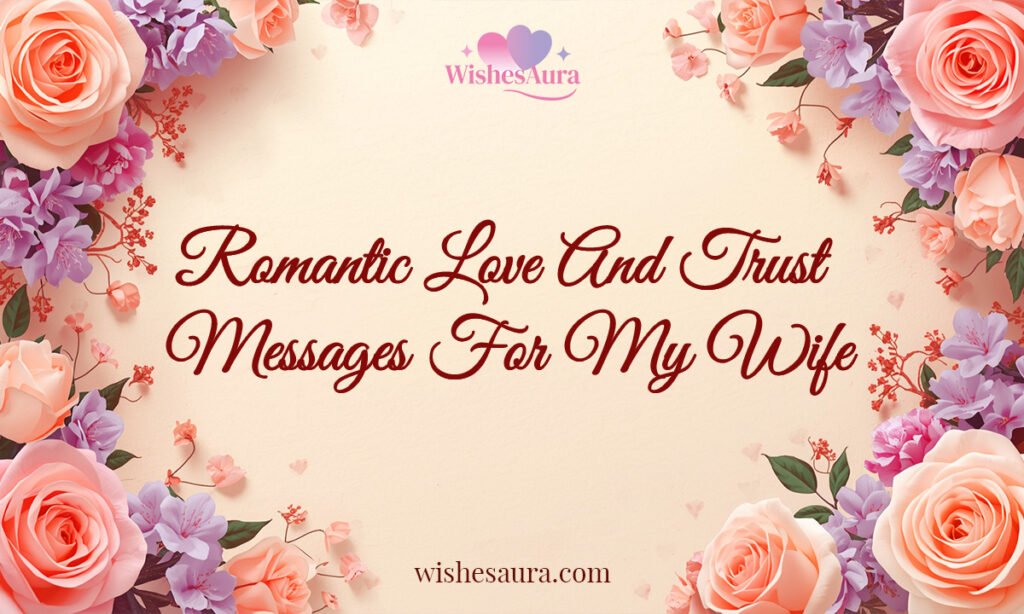 Romantic Love And Trust Messages For My Wife
