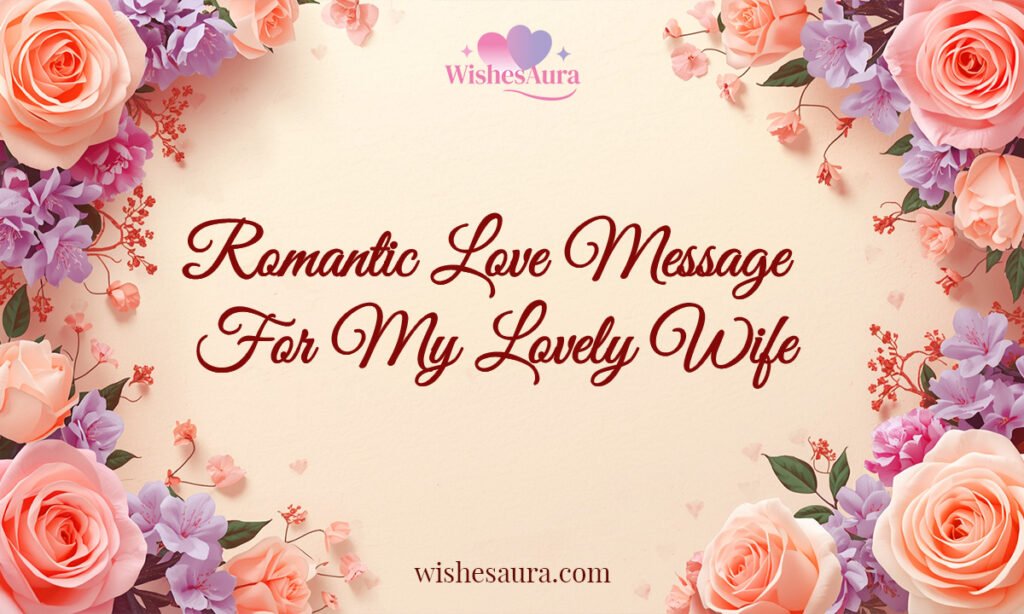 Romantic Love Message For My Lovely Wife