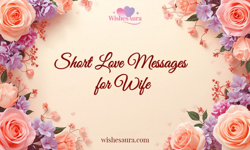 Short Love Messages for Wife