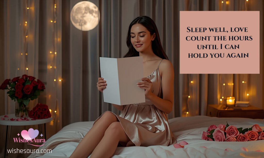 Sleep well love count the hours until I can hold you again