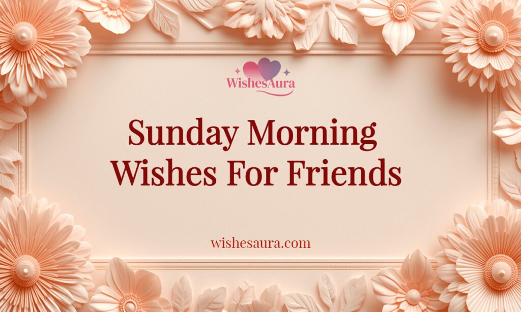 Sunday Morning Wishes For Friends