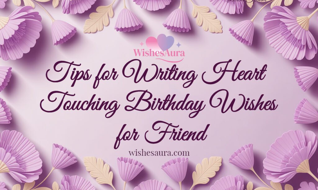 Tips for Writing Heart Touching Birthday Wishes for Friend
