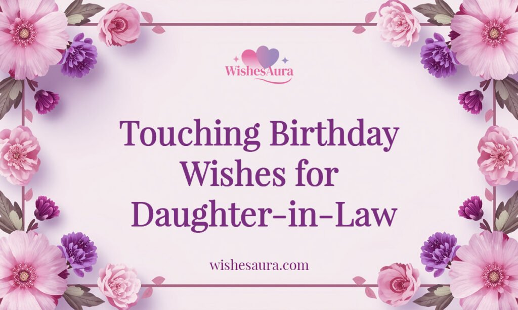 Touching Birthday Wishes for Daughter-in-Law
