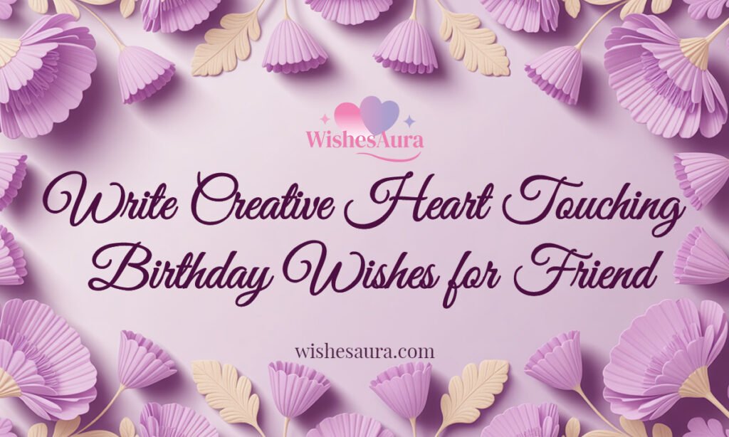 Write Creative Heart Touching Birthday Wishes for Friend