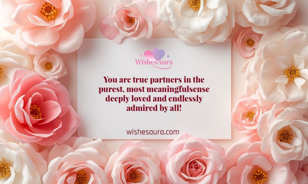 You are true partners in the purest, most meaningful sense deeply loved