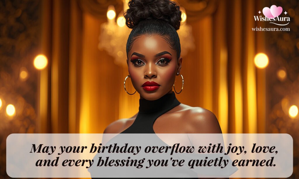 Classy Happy Birthday African American Woman