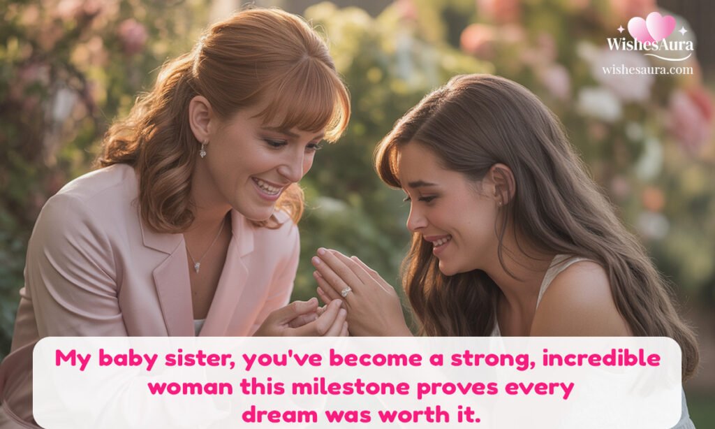 Engagement Wishes for Your Little Sister