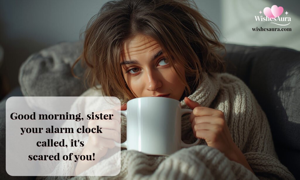 Funny Good Morning Messages for Sister