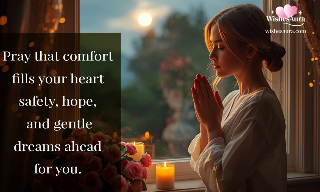 Pray that comfort fills your heart safety hope and gentle dreams ahead for you