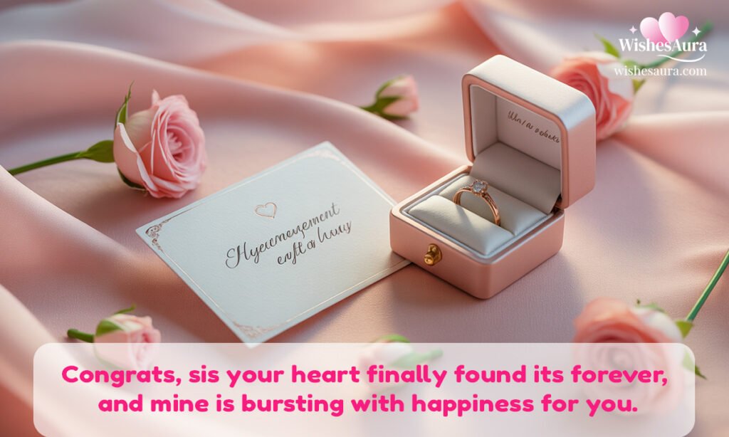 Short and Sweet Engagement Wishes for Sister