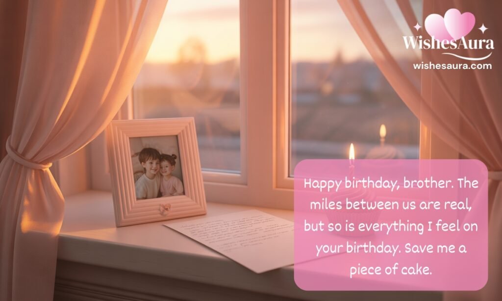 Long-Distance Birthday Wishes for Brother