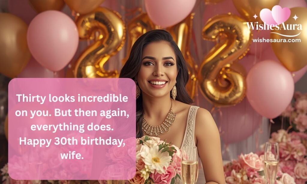 Sweet Birthday Wishes for Wife on Milestone Birthdays
