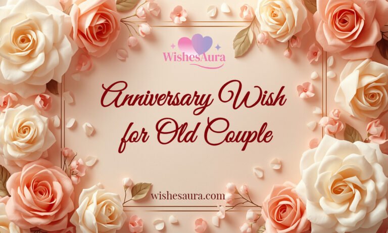 Anniversary Wish for Old Couple