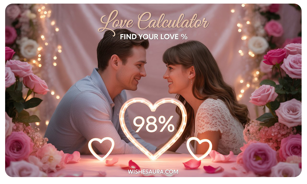 Love Calculator by Name - Find Your Love Compatibility Percentage - Wishes Aura