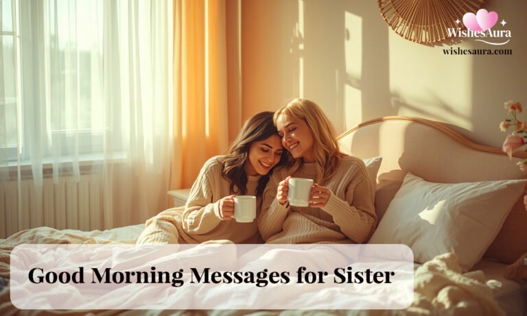360+ Good Morning Messages for Sister