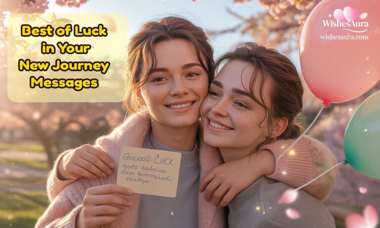 Best of Luck in Your New Journey Messages