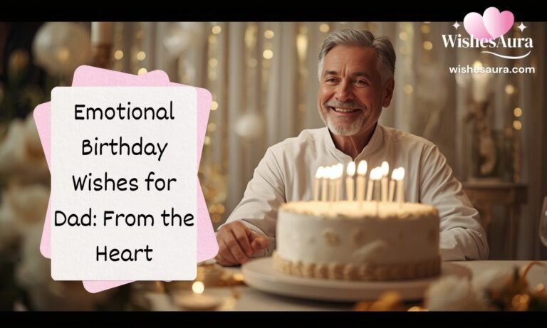 Emotional Birthday Wishes for Dad From the Heart