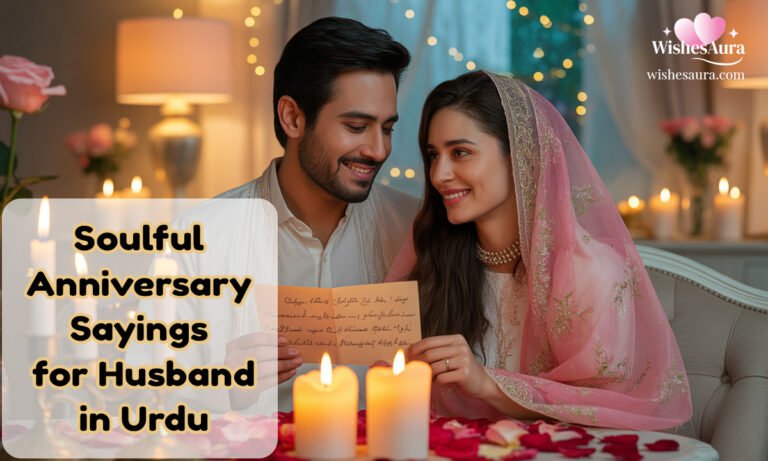 Soulful Anniversary Sayings for Husband in Urdu