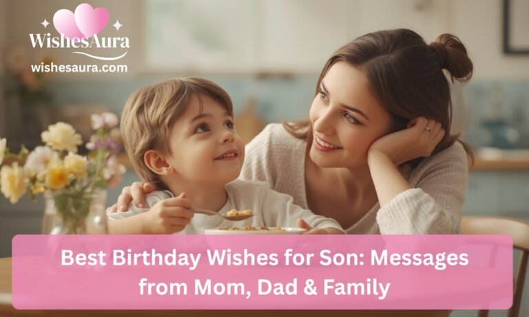 100+ Best Birthday Wishes for Son Messages from Mom, Dad & Family