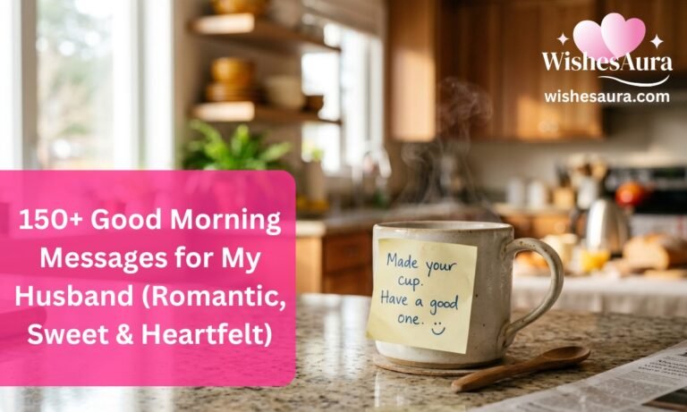 150+ Good Morning Messages for My Husband (Romantic, Sweet & Heartfelt)